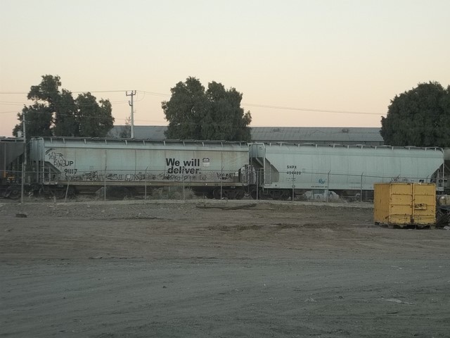 Foto: vagones en el terreno de la estación de Mexicali - Mexicali (Baja California), México