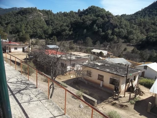Foto: andén de estación Cuiteco - Cuiteco (Chihuahua), México