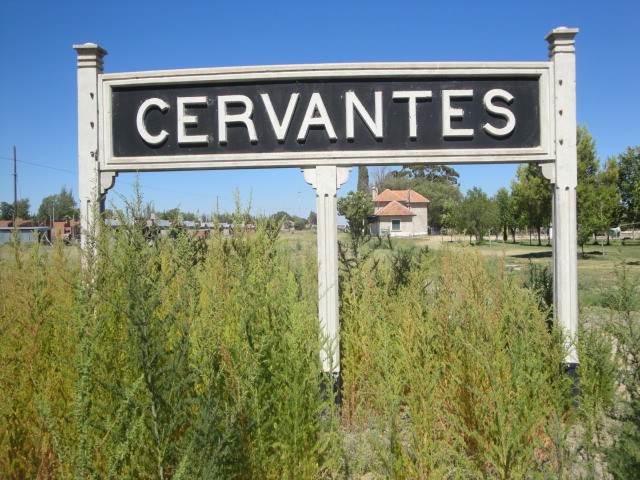 Foto: estación Cervantes, FC Roca - Cervantes (Río Negro), Argentina