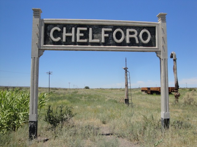 Foto: estación Chelforó, FC Roca - Chelforó (Río Negro), Argentina