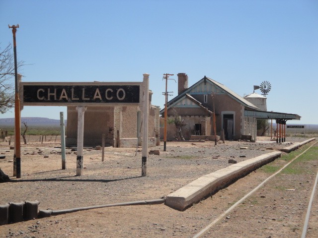 Foto: estación Challacó, FC Roca - Challacó (Neuquén), Argentina