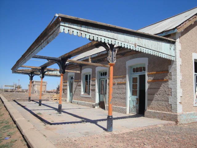 Foto: estación Challacó, FC Roca - Challacó (Neuquén), Argentina
