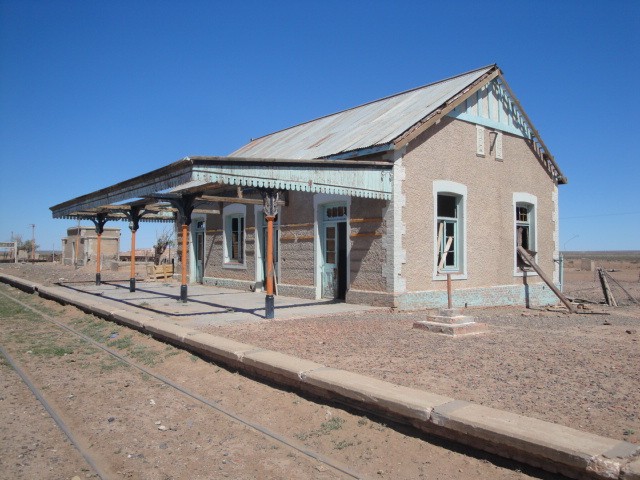 Foto: estación Challacó, FC Roca - Challacó (Neuquén), Argentina