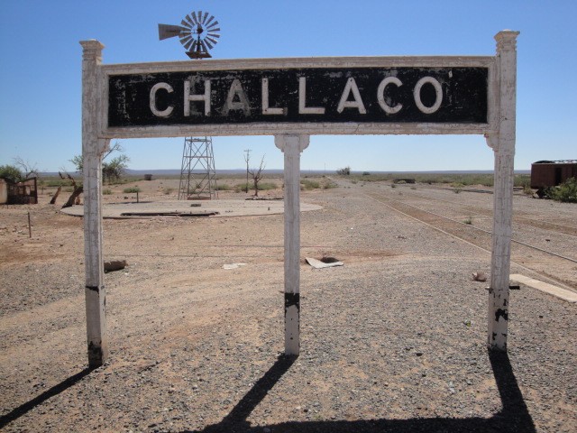 Foto: estación Challacó, FC Roca - Challacó (Neuquén), Argentina