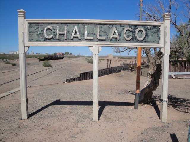 Foto: estación Challacó, FC Roca - Challacó (Neuquén), Argentina