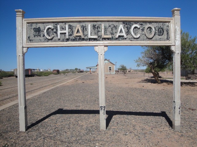 Foto: estación Challacó, FC Roca - Challacó (Neuquén), Argentina