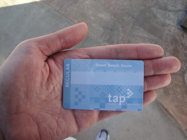 Foto: tarjeta TAP (Transit Access Pass) para metro y colectivos - Los Ángeles (California), Estados Unidos