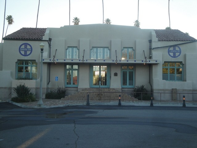 Foto: estación Riverside original, FC AT&SF - Riverside (California), Estados Unidos