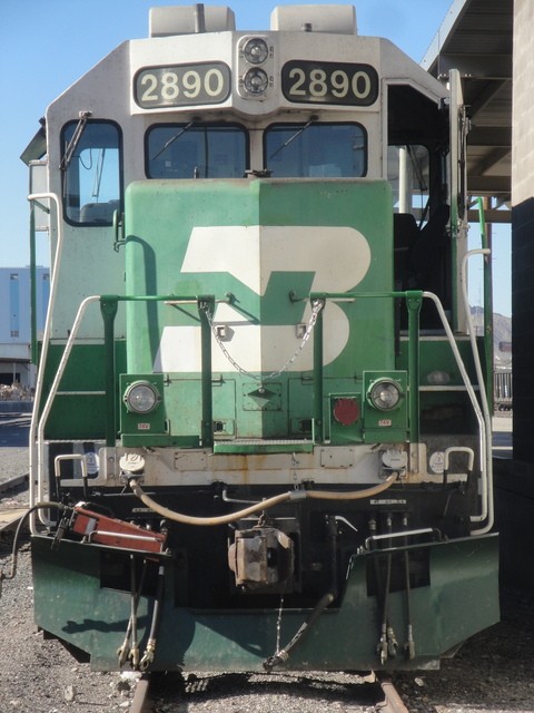 Foto: locomotora del Burlington Northern & Santa Fe, antes del Burlington Northern - El Paso (Texas), Estados Unidos
