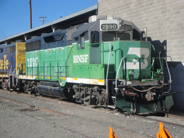 Foto: locomotora del Burlington Northern & Santa Fe, antes del Burlington Northern - El Paso (Texas), Estados Unidos