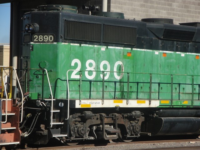 Foto: locomotora del Burlington Northern & Santa Fe, antes del Burlington Northern - El Paso (Texas), Estados Unidos