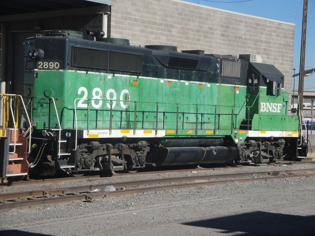 Foto: locomotora del Burlington Northern & Santa Fe, antes del Burlington Northern - El Paso (Texas), Estados Unidos