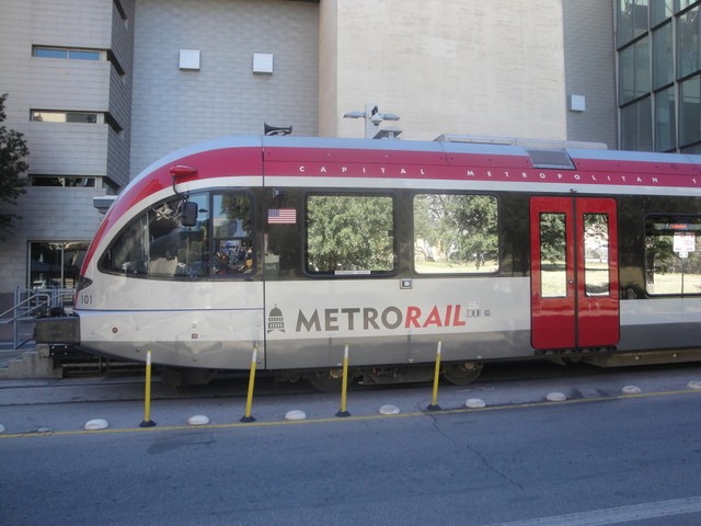 Foto: metrotranvía de Austin, estación Downtown - Austin (Texas), Estados Unidos