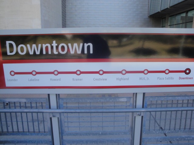 Foto: metrotranvía de Austin, estación Downtown - Austin (Texas), Estados Unidos