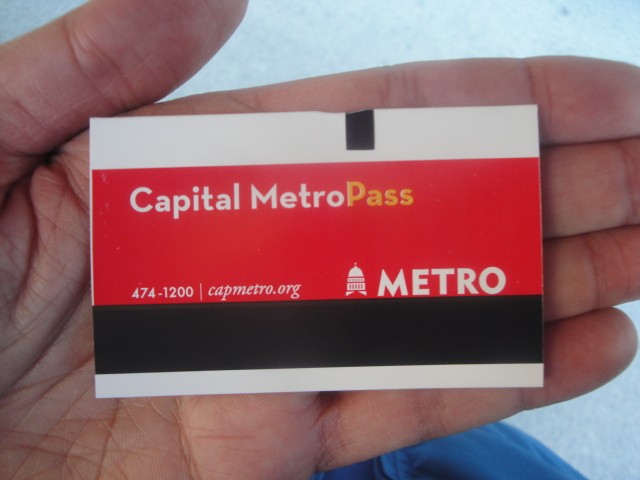 Foto: tarjeta del metrotranvía de Austin - Austin (Texas), Estados Unidos
