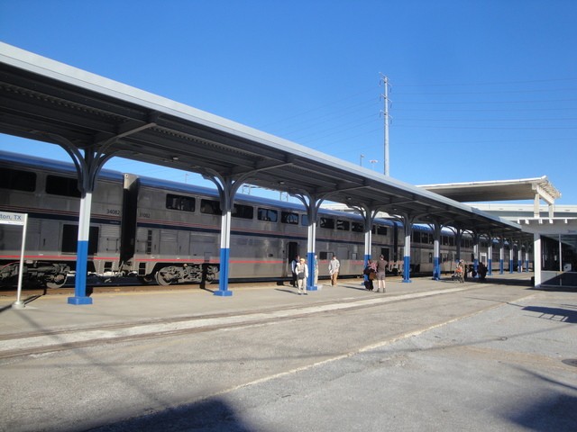 Foto: tren Sunset Limited en estación Houston - Houston (Texas), Estados Unidos