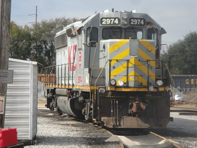 Foto: locomotora del Kansas City Southern - Gulfport (Mississippi), Estados Unidos