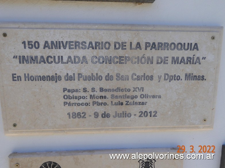 Foto: San Carlos Minas - Iglesia Inmaculada Concepción de María - San Carlos Minas (Córdoba), Argentina