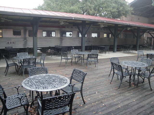 Foto: fondo de la ex estación de pasajeros - Savannah (Georgia), Estados Unidos