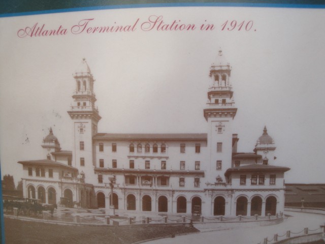 Foto: cartel histórico; otra estación desaparecida - Atlanta (Georgia), Estados Unidos