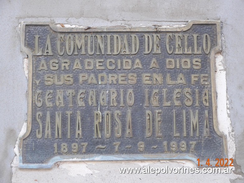Foto: Colonia Cello - Iglesia Santa Rosa de Lima - Colonia Cello (Santa Fe), Argentina