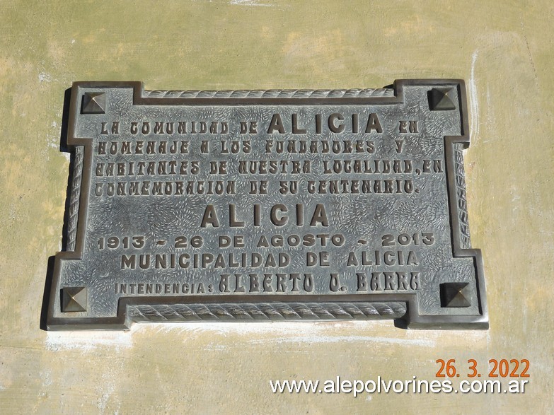 Foto: Estacion Alicia - Alicia (Córdoba), Argentina