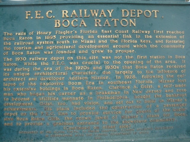 Foto: ex estación del FC Florida East Coast - Boca Raton (Florida), Estados Unidos