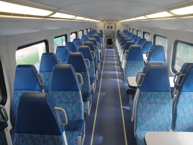Foto: interior del tren - Tri-Rail (Florida), Estados Unidos