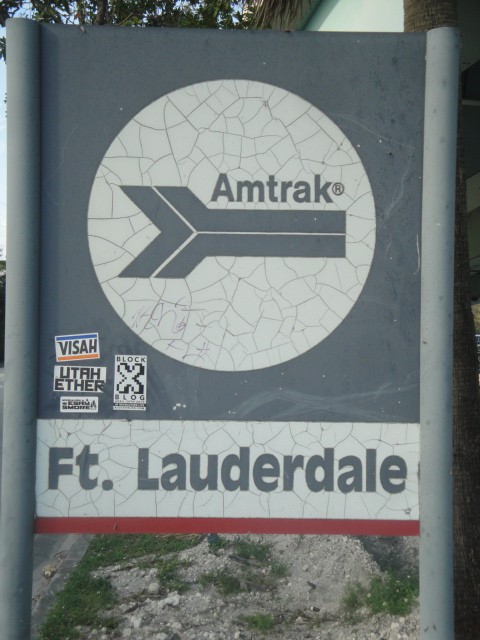 Foto: cartel de Amtrak - Fort Lauderdale (Florida), Estados Unidos
