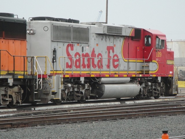 Foto: locomotora del FC Burlington Northern & Santa Fe - San Diego (California), Estados Unidos