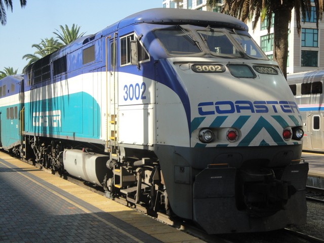 Foto: tren Coaster en San Diego Santa Fe Depot - San Diego (California), Estados Unidos