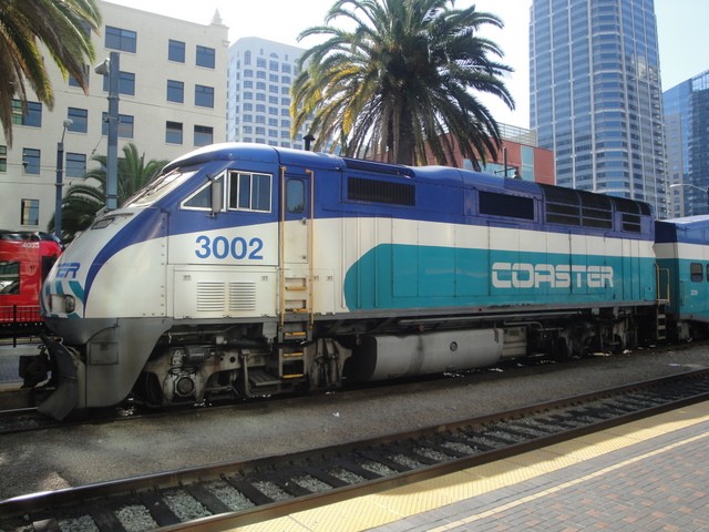 Foto: tren Coaster en San Diego Santa Fe Depot - San Diego (California), Estados Unidos