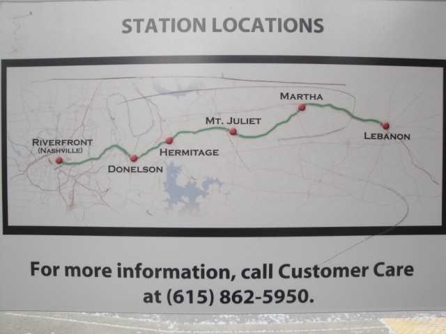 Foto: recorrido del Music City Star - Lebanon (Tennessee), Estados Unidos