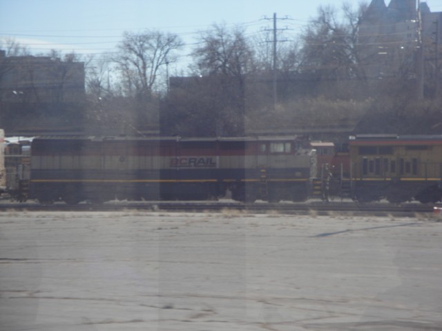 Foto: locomotora de British Columbia Rail - Saint Louis (Missouri), Estados Unidos