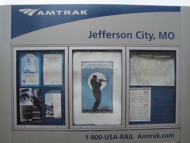 Foto: nomenclador de la estación - Jefferson City (Missouri), Estados Unidos