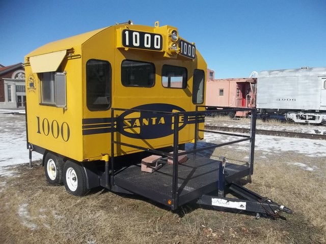 Foto: material rodante en la Great Overland Station - Topeka (Kansas), Estados Unidos