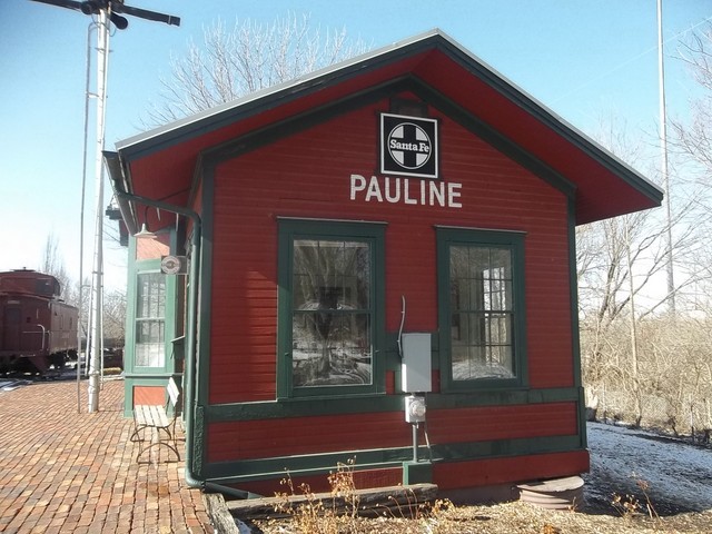 Foto: estación Pauline, en Old Prairie Town - Topeka (Kansas), Estados Unidos