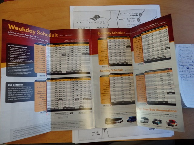 Foto: horarios del tren Rail Runner - Tren Rail Runner (New Mexico), Estados Unidos