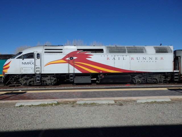Foto: locomotora del Rail Runner - Santa Fe (New Mexico), Estados Unidos