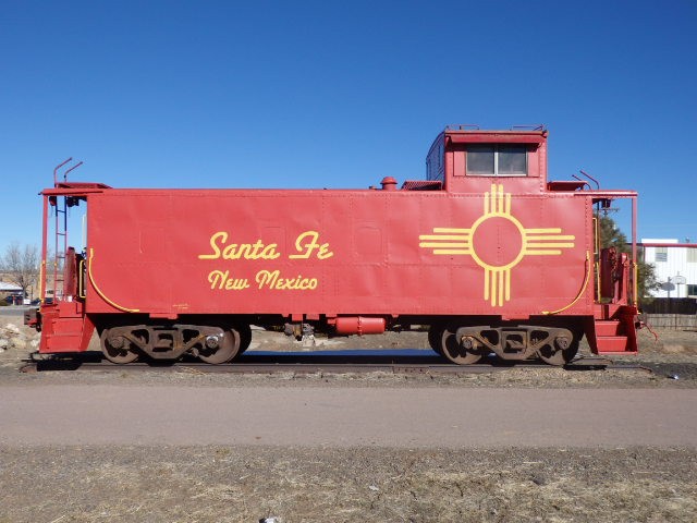 Foto: furgón en la playa ferroviaria - Santa Fe (New Mexico), Estados Unidos