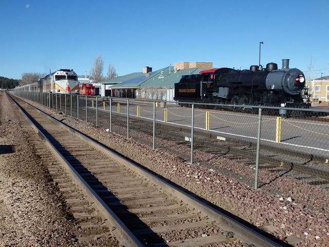 Foto: estación del tren turístico Grand Canyon Railway - Williams (Arizona), Estados Unidos