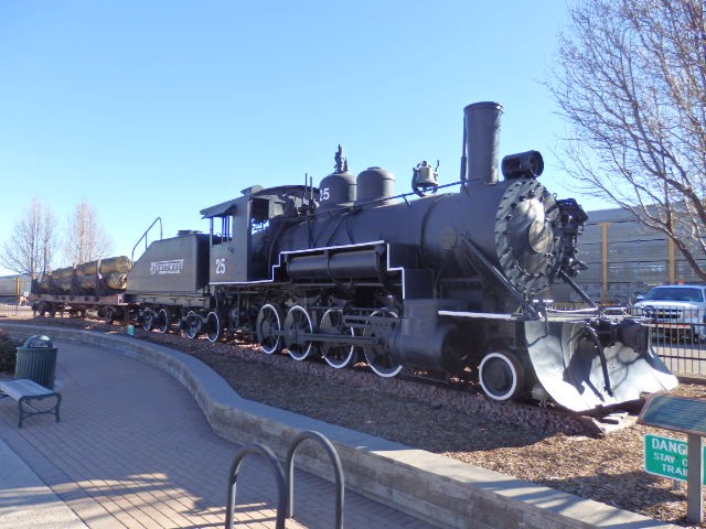 Foto: material rodante de empresa maderera - Flagstaff (Arizona), Estados Unidos