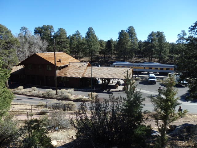 Foto: estación del tren turístico Grand Canyon Railway - Grand Canyon Village (Arizona), Estados Unidos
