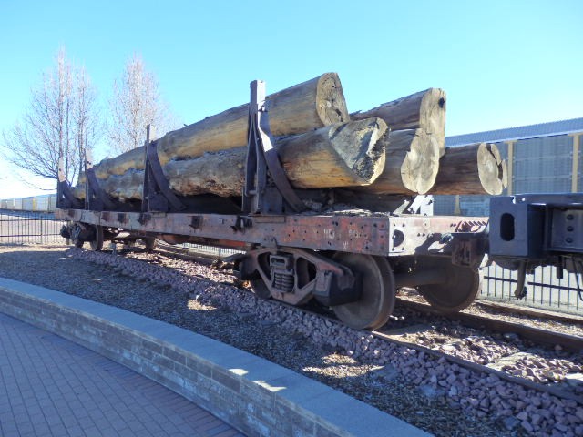 Foto: material rodante de empresa maderera - Flagstaff (Arizona), Estados Unidos