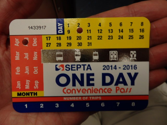 Foto: pase diario de transporte - Philadelphia (Pennsylvania), Estados Unidos