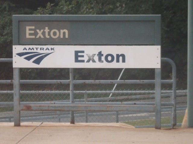 Foto: nomenclador de la estación Exton - Exton (Pennsylvania), Estados Unidos