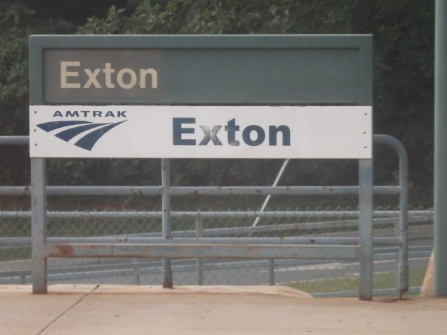 Foto: nomenclador de la estación Exton - Exton (Pennsylvania), Estados Unidos