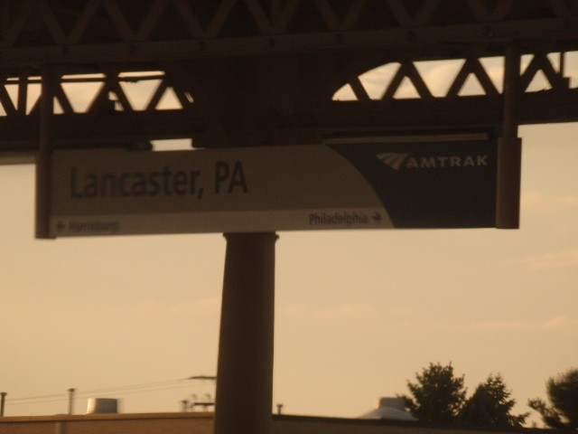Foto: nomenclador de la estación Lancaster - Lancaster (Pennsylvania), Estados Unidos