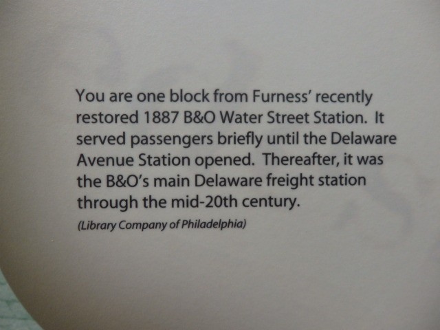 Foto: panel histórico en la estación Wilmington - Wilmington (Delaware), Estados Unidos