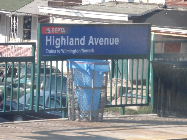 Foto: nomenclador de la estación - Chester (Pennsylvania), Estados Unidos